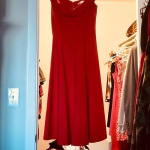 Rockabilly Pinup Red Formal Dress